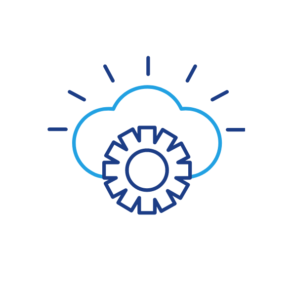 cloud and gear icon