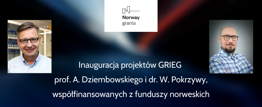 grafika z logo GRIEG i zdjeciami W.Pokrzywy i A.Dziembowskiego